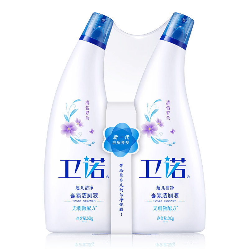 蓝月亮卫诺洁厕灵 除菌洁厕剂(清怡罗兰) 500g*2【钜惠套装】