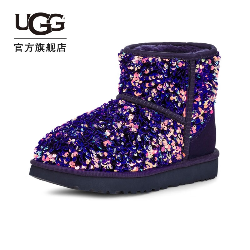 UGG 2020冬季女士新款经典迷你短靴舒适亮片星星雪地靴 1112515 MDL | 浮雕 37