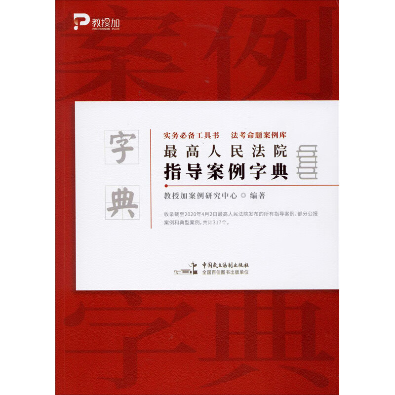 正版 最高人民法院指导案例字典 教授加案例研究中 中国民主法制出版社 9787516219171