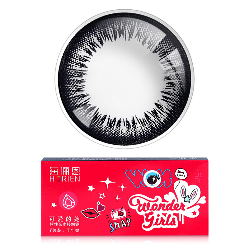 海俪恩品牌:彩色隐形美瞳半年抛大直径价格和销量趋势分析