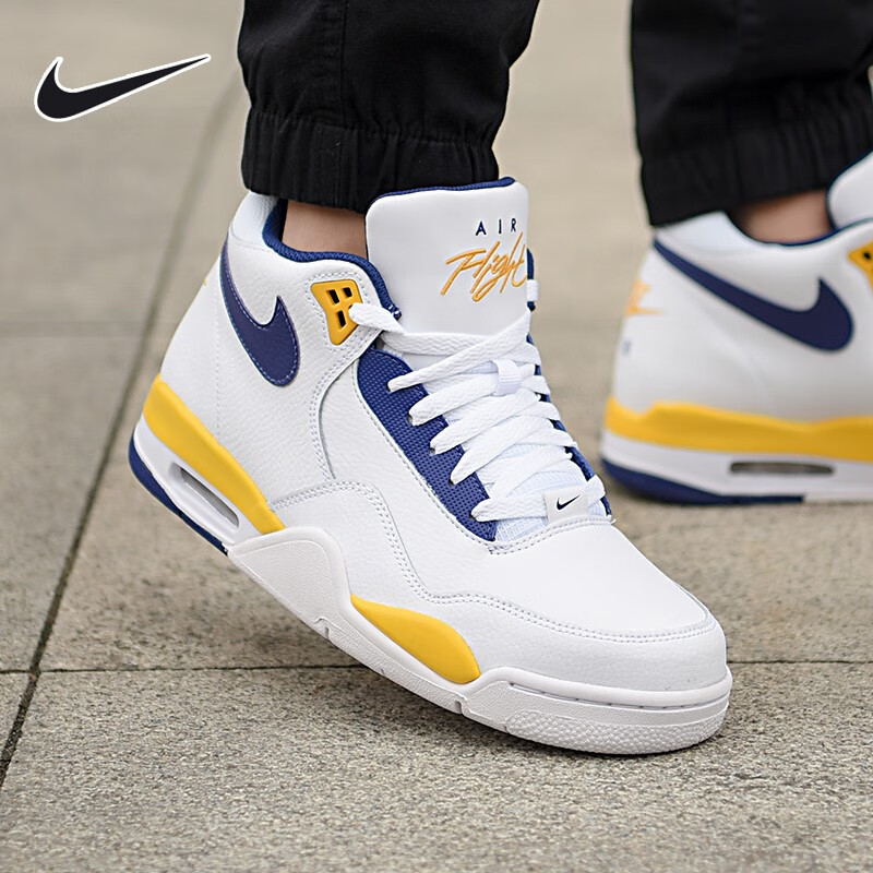 flight 休闲鞋aj4简版兄弟款气垫运动鞋 bq4212-102紫金湖人气垫鞋 潮