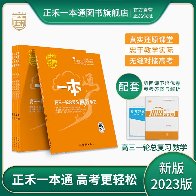 正禾一本通 2023版 高三一轮总复习 高效讲义 数学 2023年 高考 高三复习用书 新教材 新高考版