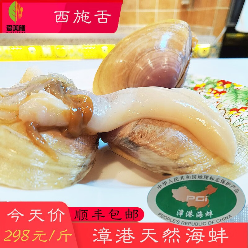 爱美膳漳港海边海蚌500g活鲜贝类鸡汤汆海蚌西施舌煲汤炖日式蒸碗蛋佳品地理标志食材