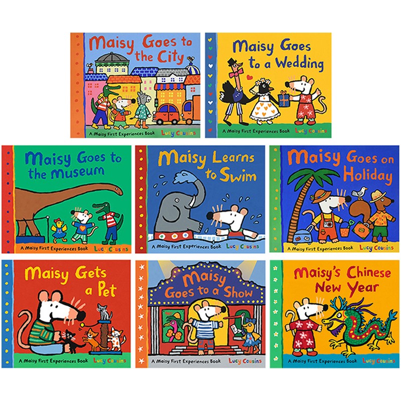 小鼠波波生活初体验套装2 Maisy First Experience Pack2 8册 Maisy Goes to a Show/Learns To Swim 英文原版 廖彩杏书单推荐 . 绿山墙