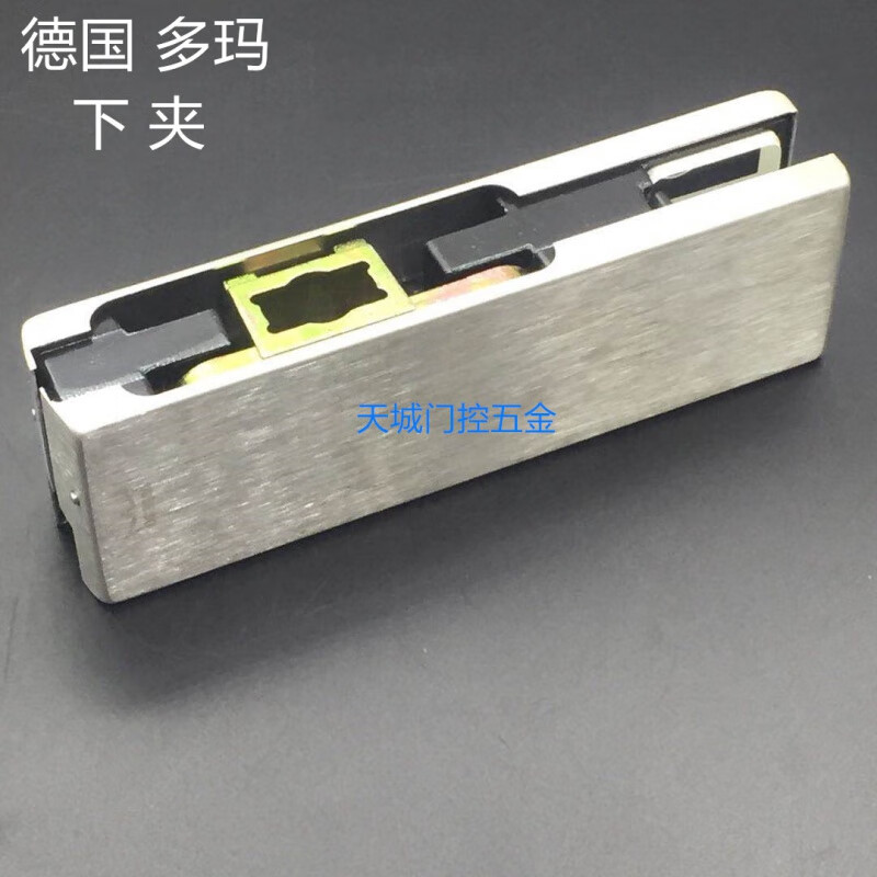 玻璃门夹上下门夹无框配件多玛地弹簧门夹ul pt10不锈钢门夹