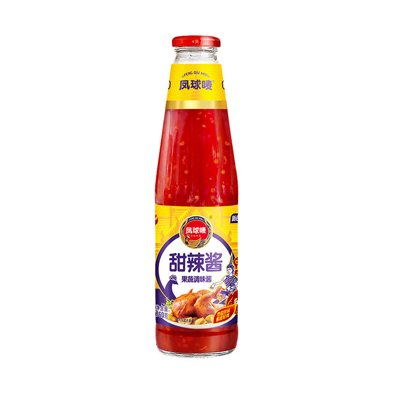 凤球唛甜辣酱760g韩式炸鸡烧烤肉辣椒手抓饼配料拌面酱调味酱料