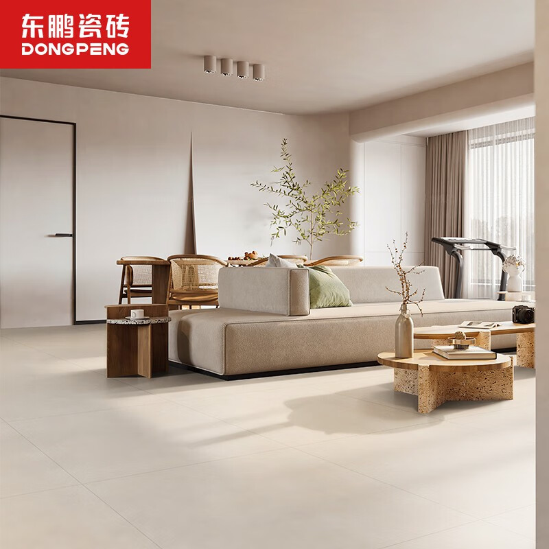 东鹏(dongpeng)素·乳酪黄 柔光防滑瓷砖客厅地板砖800x800耐磨全抛釉