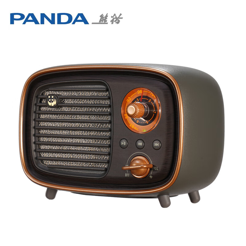 熊猫（panda）熊猫1936 D-36复古收音机蓝牙音响插卡小音箱充电半导体便携节日礼物