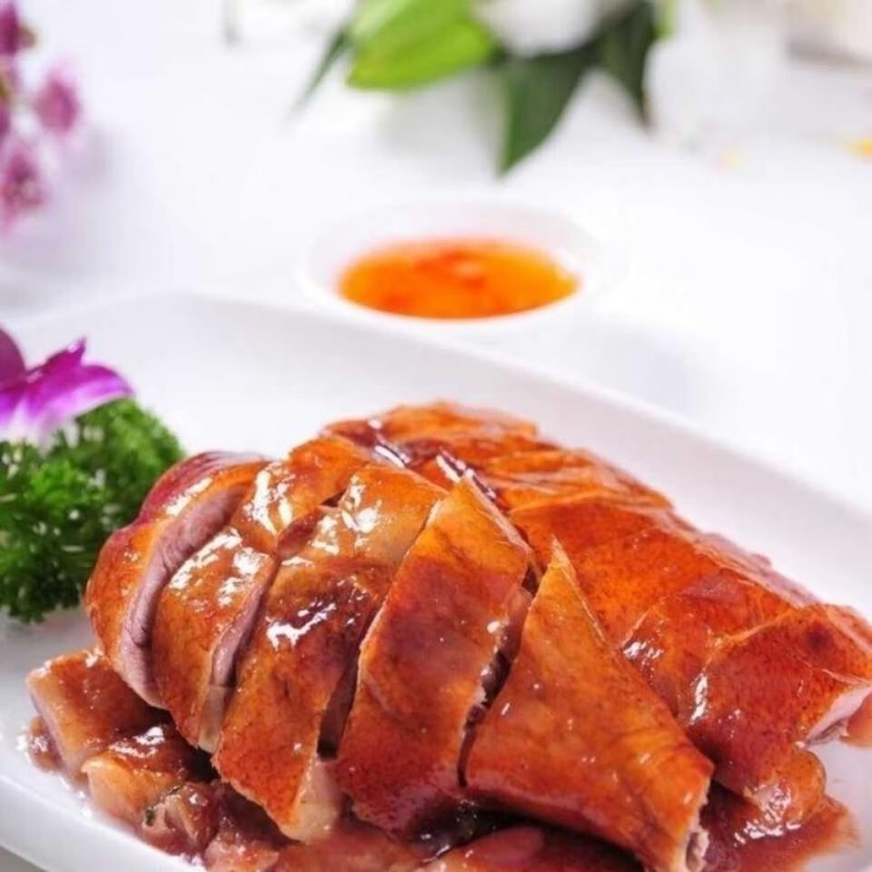 澳康华广东烧鸭脆皮烤鸭深井荔枝柴烧腊正宗熟食开袋 广东烧鸭_一只