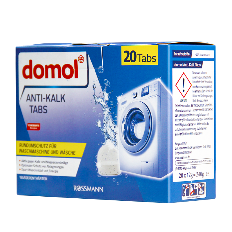 Domol 滚筒洗衣机清洁泡腾片 20颗