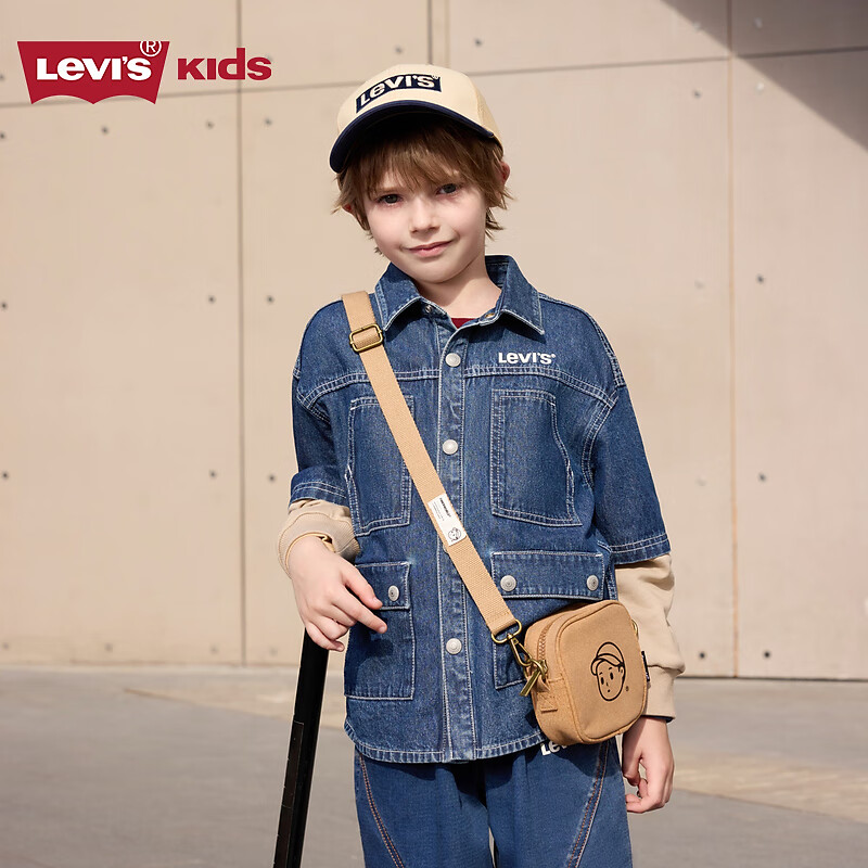 Levi's��ά˹ͯװ�¿��ͯţ�г���������ͯ���аٴ���֯����ƴ���� ������ 110 /56 ����������104-110cm�� 160.55Ԫ