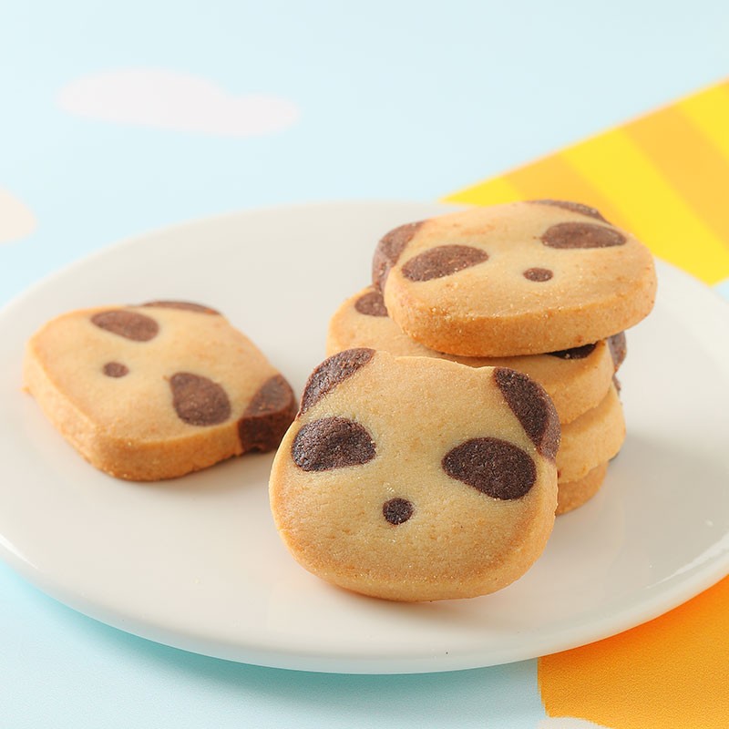 味多美 熊猫饼干  零食饼干早餐下午茶小吃休闲食品 罐装/ 95g