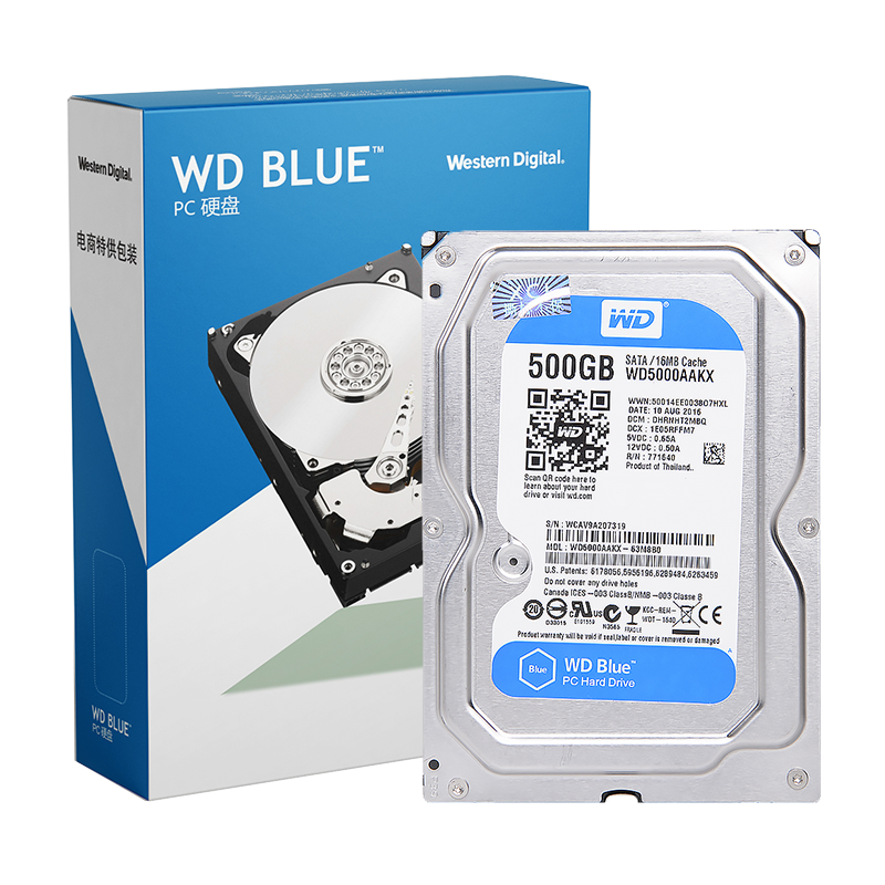  WD 7200ת 500GB SATAʵ517Ԫ,ۺ103.4/