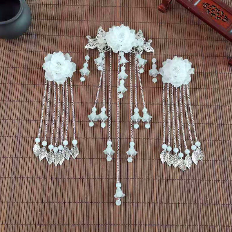 y古装头饰套装发夹古典饰品头饰复古发簪古风簪子步摇流苏汉服发饰