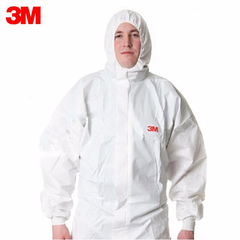 3m 4535防护服 连体带帽防尘服 透气防尘喷漆防液体喷溅 农药喷洒工业