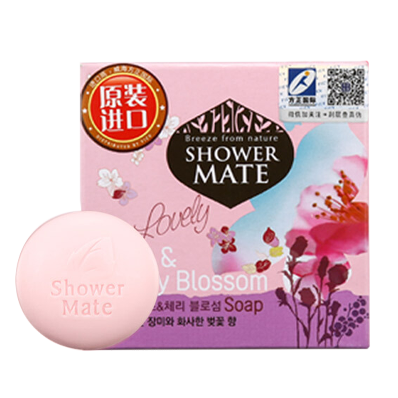 爱敬KCS玫瑰樱花皂 香水洁面沐浴皂100g 韩国进口(洗脸皂 温和清洁 )