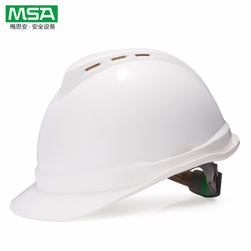 梅思安MSA 10146673 V-Gard 豪华型安全帽（ABS 橙色 一指键帽衬 D型下颏带)不含印字