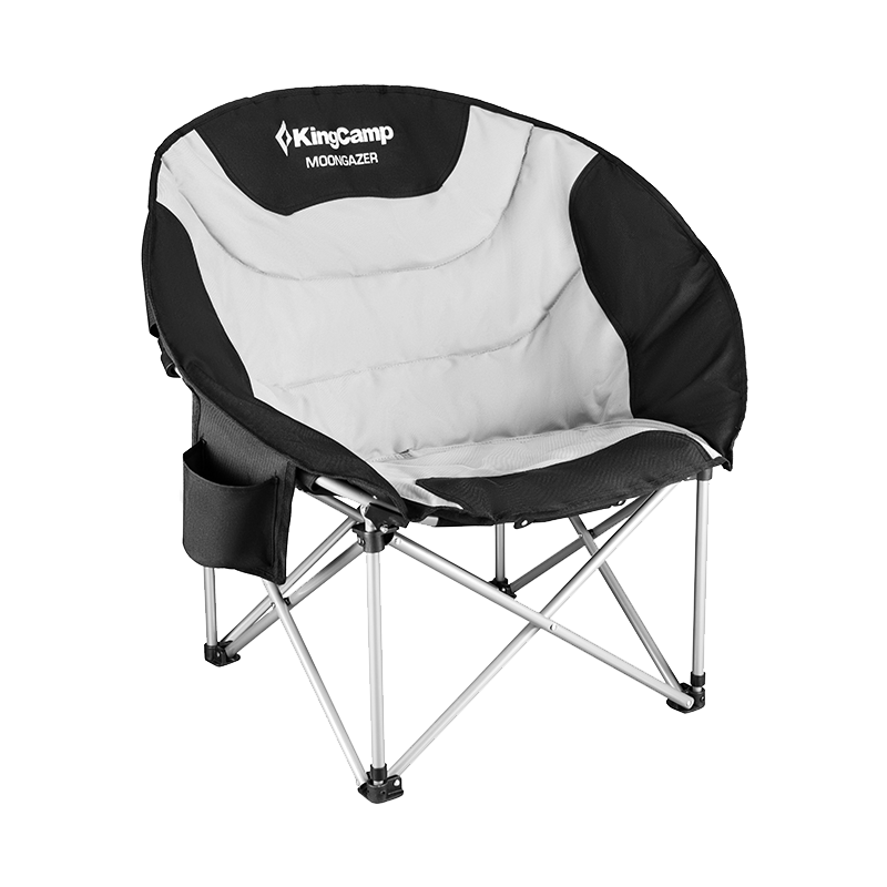 KingCamp折叠椅 户外桌椅阳台休闲椅便携式钓鱼沙滩椅懒人沙发椅午休宿舍居家椅子 高靠背加大加厚款 KC3989