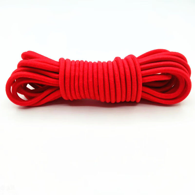 跳皮筋跳绳 跳皮筋儿童成人户外运动小学生彩色翻花绳橡胶绳80、90后怀旧游戏玩具跳皮筋小学生 大红 5米皮筋