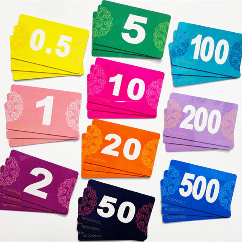 麻将机筹码卡片棋牌室筹码牌塑料双面娱乐筹码币方形麻将码子定制