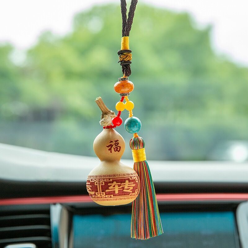 【京选优品】车载葫芦挂件平安车挂天然手捻葫芦雕刻把玩一路平安吊坠