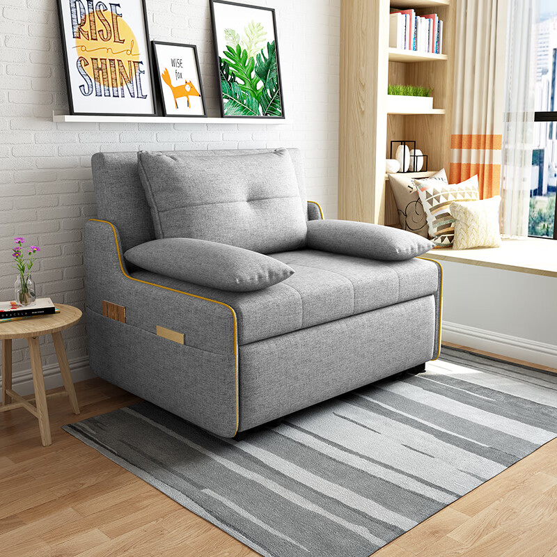翼度空间沙发床可折叠单人两用网红款推拉多功能小户型伸缩床简约现代
