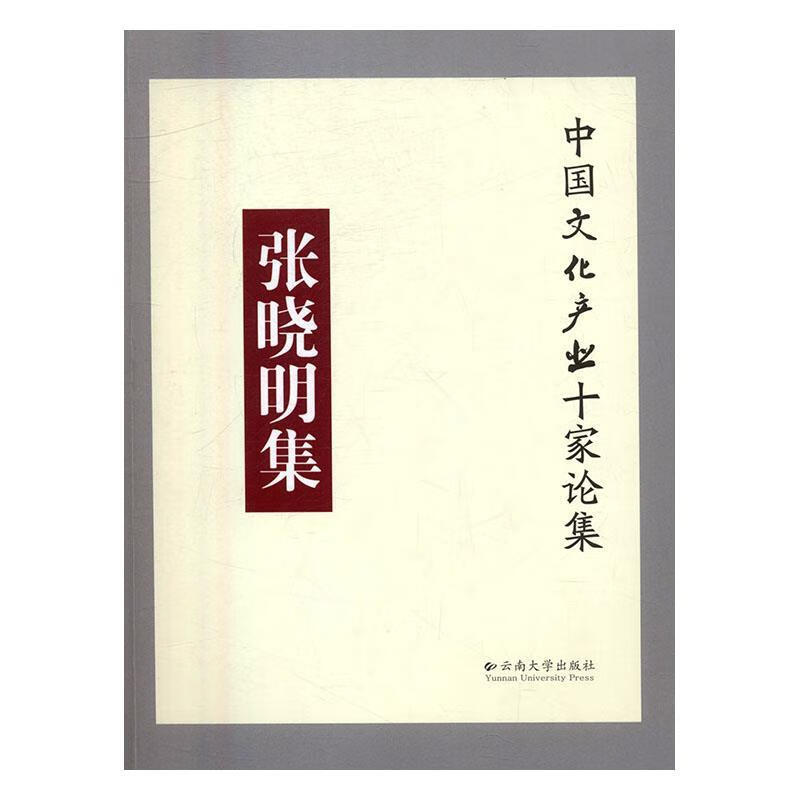 张晓明集 中国文化产业十家论集