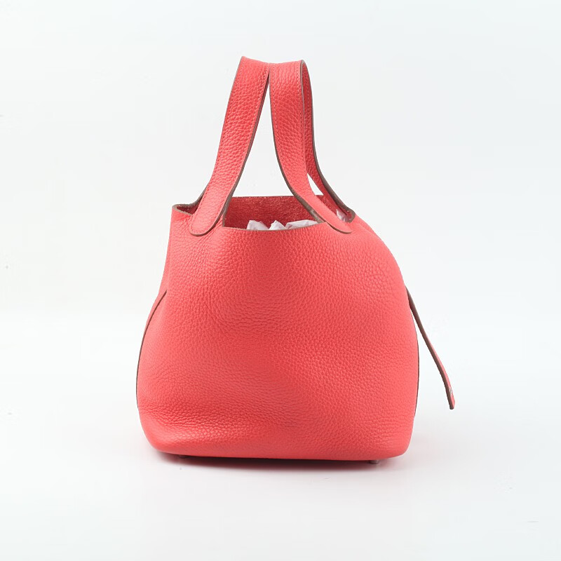 【二手95新】爱马仕菜篮子银扣19 x刻有票 手提包女包 b5953