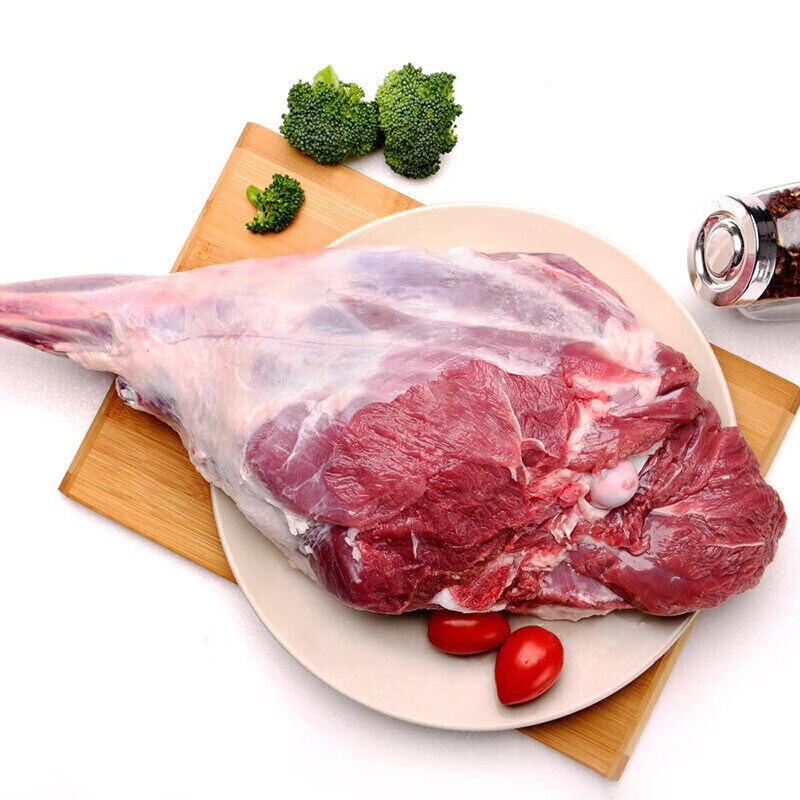 魃鲜 魃鲜 中式羊后腿6斤新鲜生 羊腿 烧烤食材 带骨头羊后腿羊肉 6斤