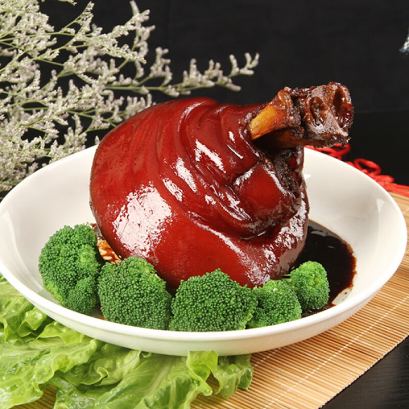 虎钢馋万三蹄红烧蹄髈万三蹄膀周庄特产酱肘子猪肉熟食卤味加热即食
