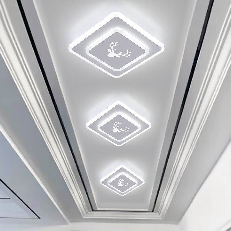 胜森 led菱形过道灯走廊灯 入户灯门厅进门玄关灯简约现代创意楼道灯