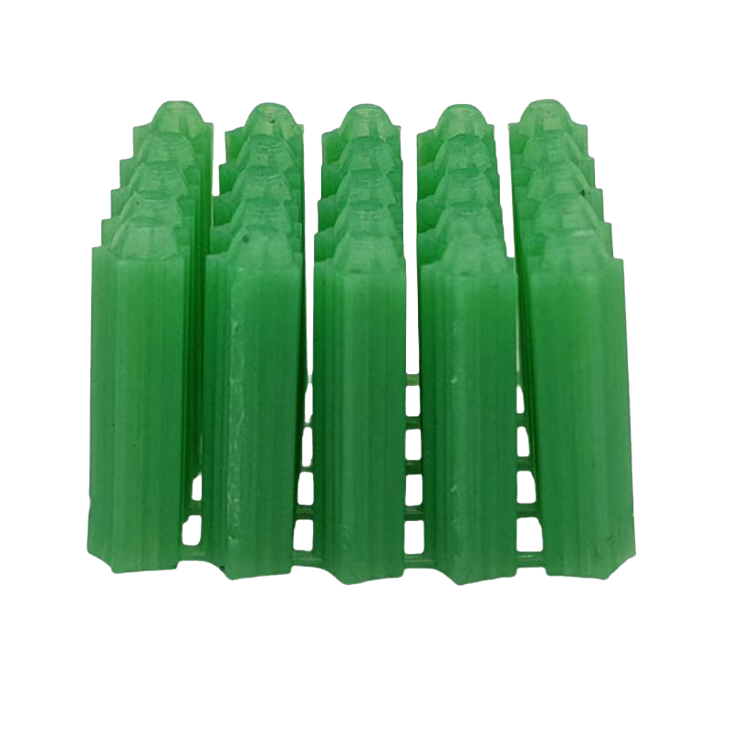 尤克达帝膨胀螺丝全新料塑料膨胀管6mm8mm绿色盒装塑料胀塞螺丝墙塞6