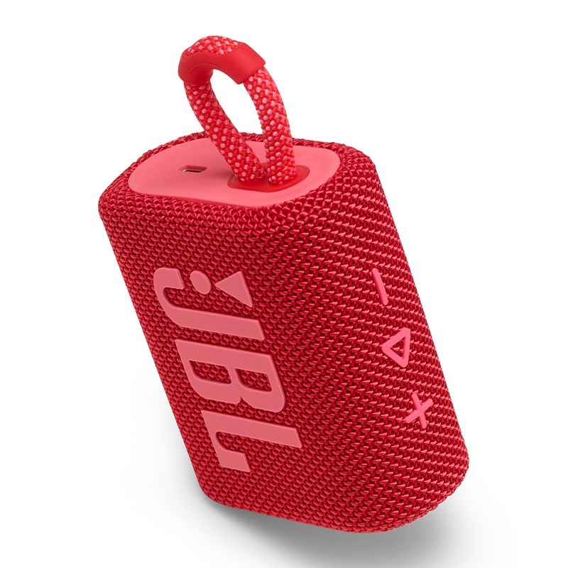 JBL GO3 音乐金砖三代 便携式蓝牙音箱 低音炮 户外音箱 迷你小音响 极速充电长续航 防水防尘设计 庆典红