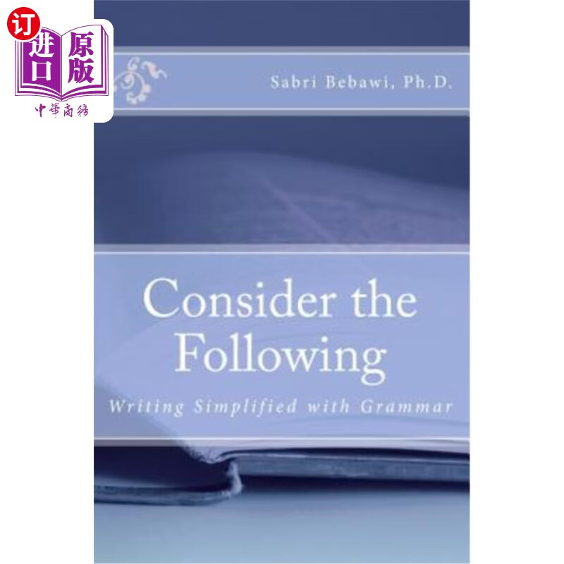 海外直订consider the following: writing simplified with grammar