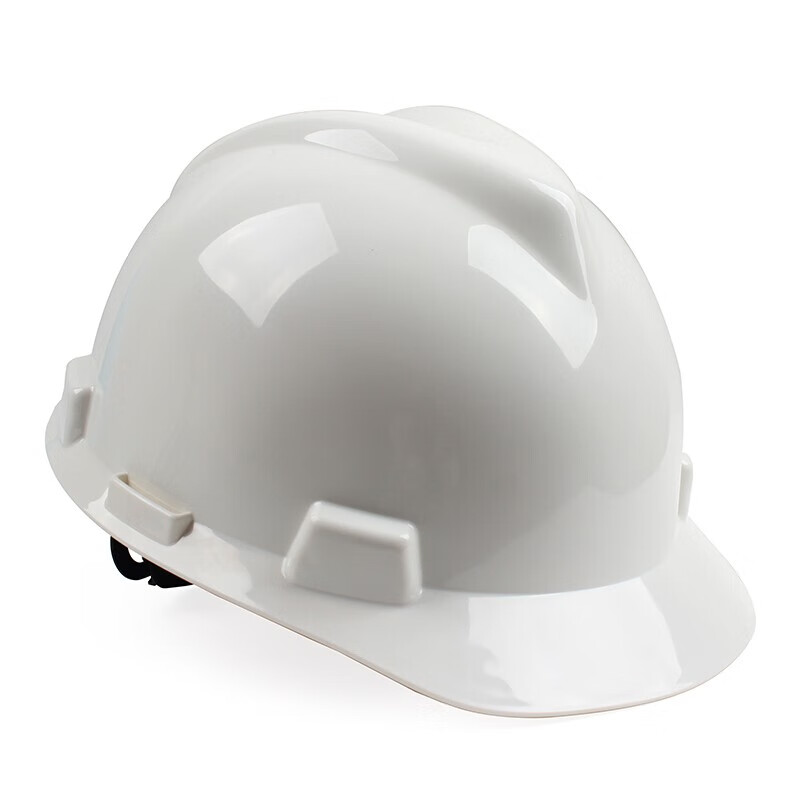 msa梅思安 10146458标准型pe白色安全帽一指键帽衬针织布吸汗带d型