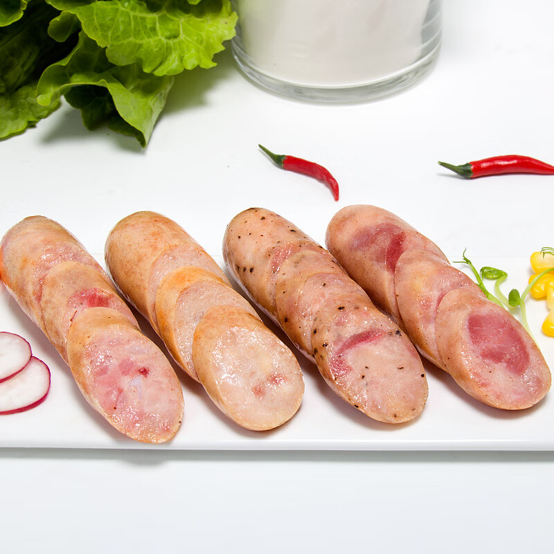 雄丰混合装原味黑椒脆骨鸡肉烤肠肉肠地道肠台湾风味香肠 2包2斤