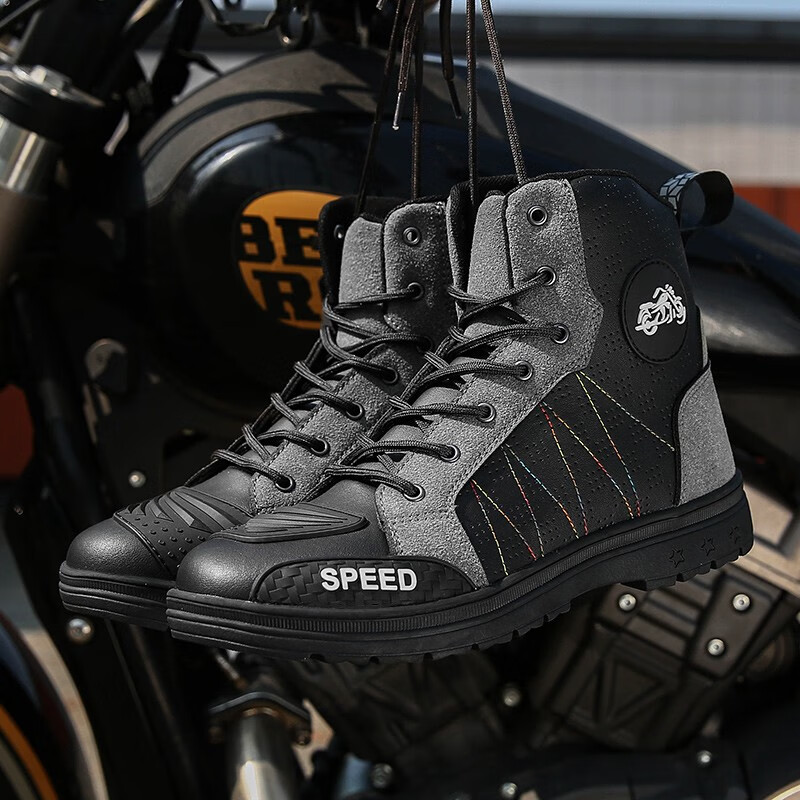 ion zea摩托车骑行鞋男春季透气防水防撞厚底机车靴四季越野赛车摩旅