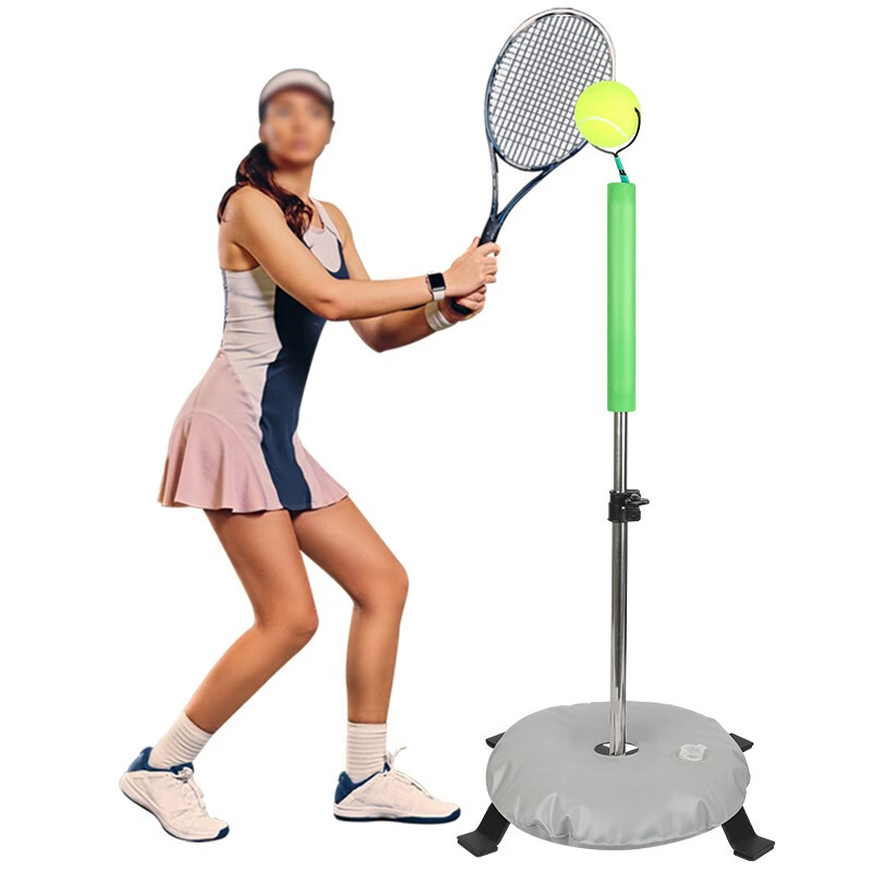 华敏 网球训练器初学者单人便携网球练球器正反手网球练习器 网球训练器升级款