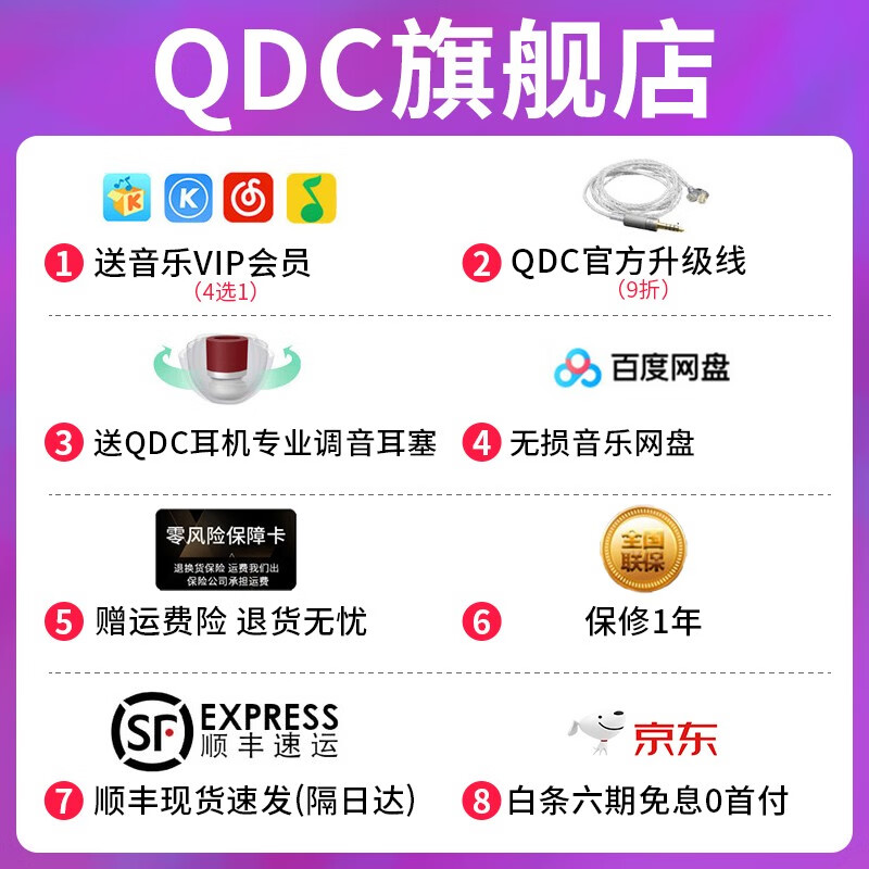 QDC 六单元 音乐耳机商品图片-3