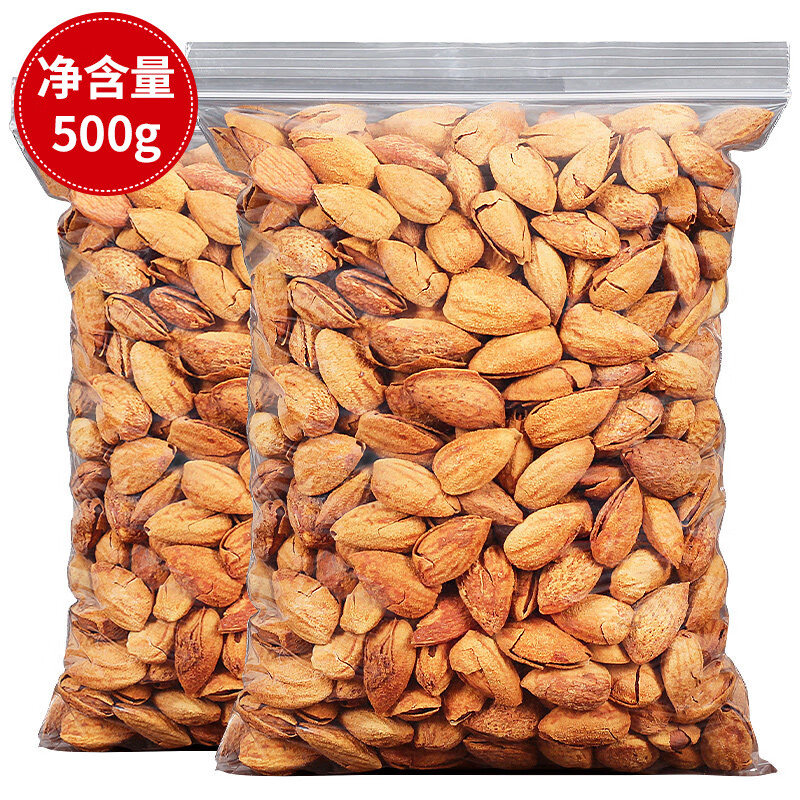 【京东旗舰店】每日坚果年货巴旦木500g