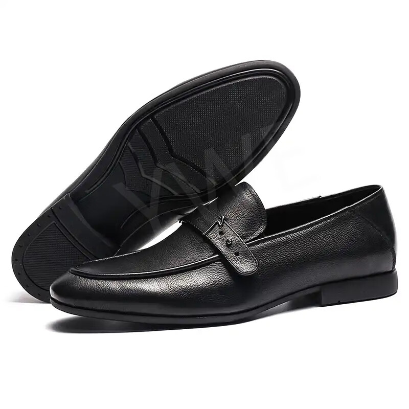 帕达索男士时尚商务皮鞋新款休闲英伦潮鞋百搭透气黑色鞋子200560 PA200560黑色 41