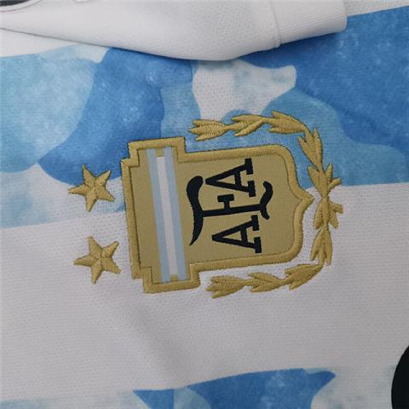 筱琰阿根廷球衣2022卡塔尔世界杯主场10号梅西足球短袖训练服 上衣不