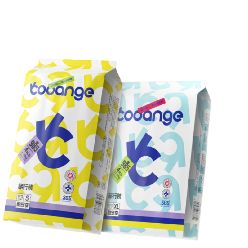 酷安奇 COOANGE985试用装纸尿裤L码4片超薄透气尿不湿