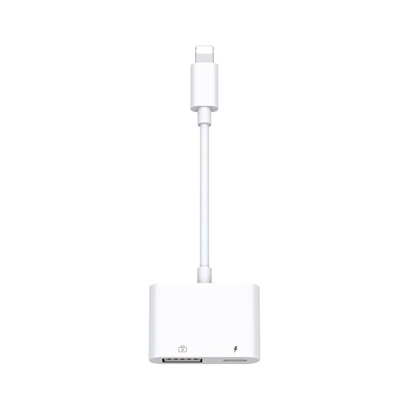 毕亚兹 苹果OTG转接头 lighting数据线转USB转换器 苹果手机外接U盘键盘鼠标 支持iPhone12Pro/Max/XR/11 P19