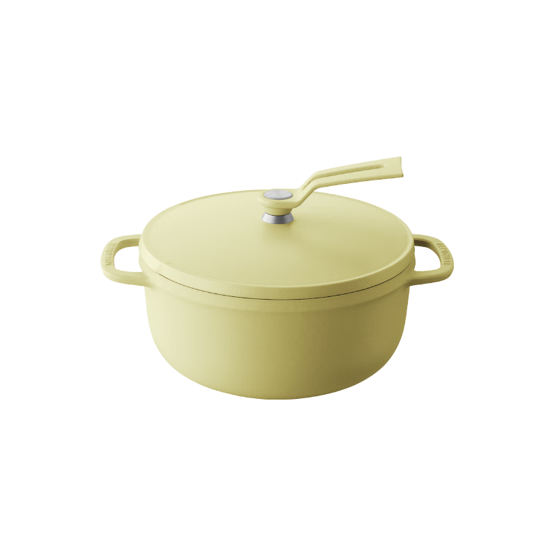 VERMICULAR【小v轻炖锅14MINI】日本唯米乐珐琅铸铁锅迷你0.85L 超轻量设计 洋甘菊黄-14cm0.85L