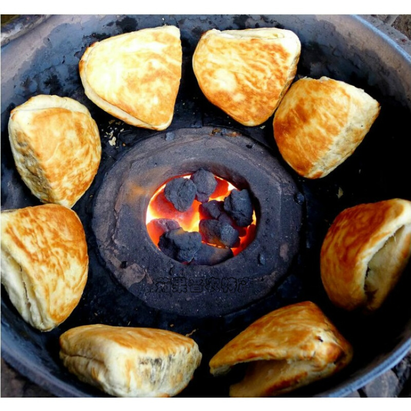 虎钢馋油酥饼稷山翟店三角千层火烧纯手工半圆饼山西特产真空装 6个