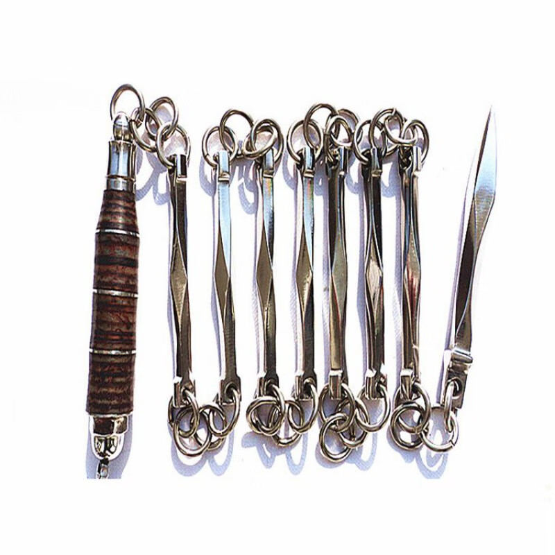 jilunfeng新款不锈钢纯铜八棱九节鞭七节鞭表演鞭实战鞭防身鞭健身甩