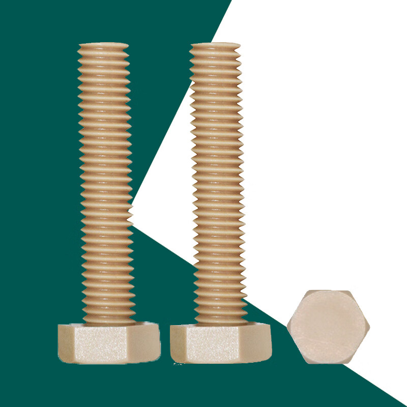 曼坤 耐高温m6-m16外六角peek螺丝 防腐蚀外六方peek螺钉高强度螺栓