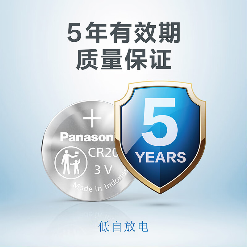 松下(Panasonic) 松下纽扣电池适用本田雅阁思域飞度CRV XRV URV皓影冠道凌派缤智 图中A款外观钥匙电池2粒(CR2032)