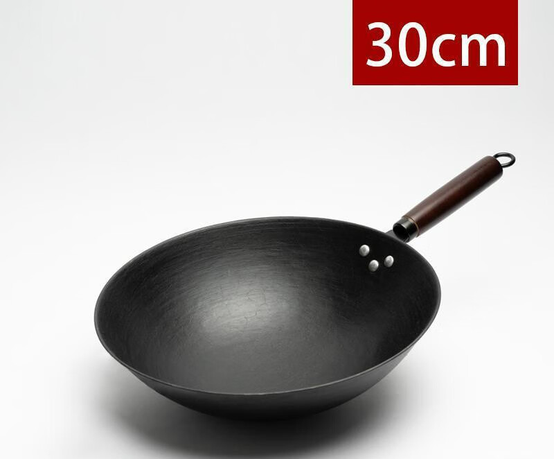 开锅老式铸铁锅无涂层炒锅家用炒菜锅不粘锅煤气灶电磁炉通用 单锅